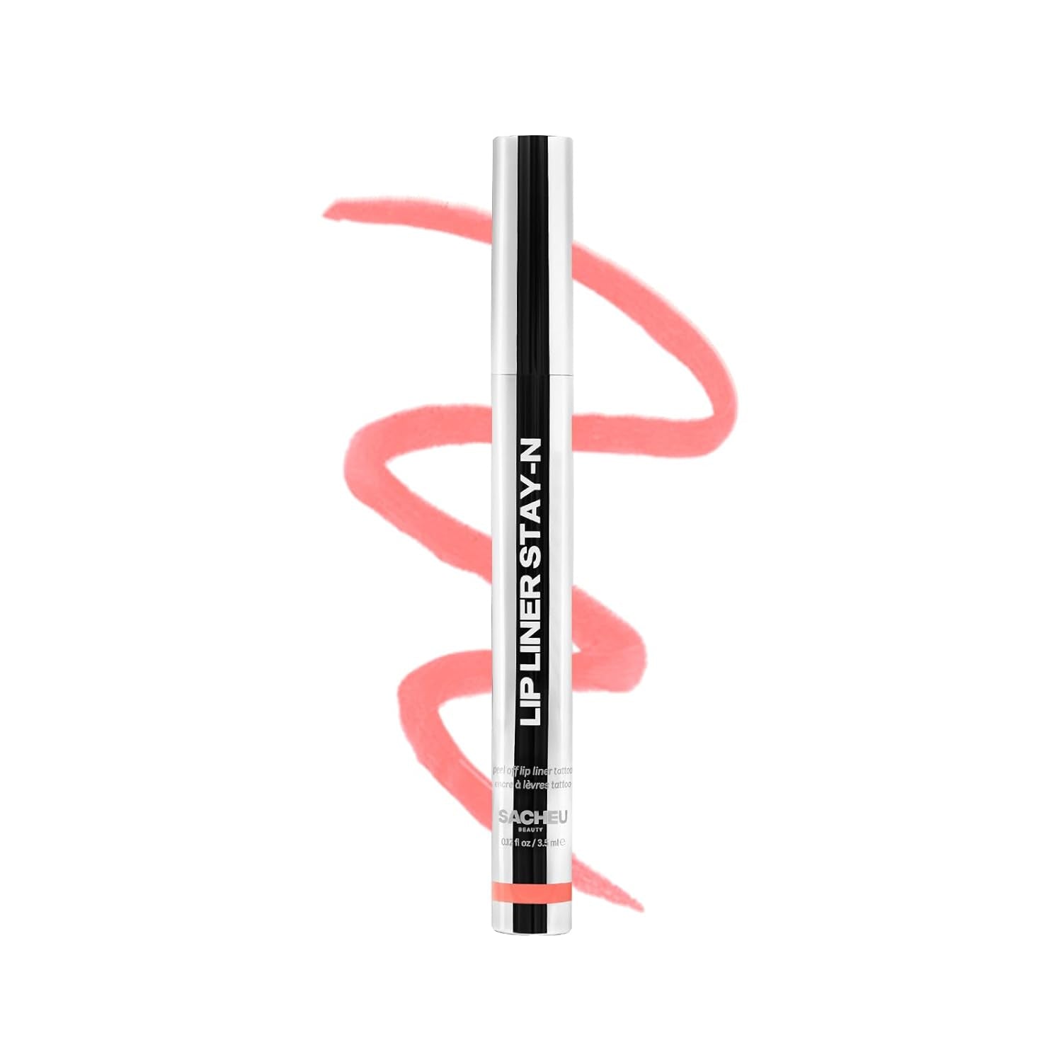 Lip Liner STAY-N Peel off Lip Stain — Long Lasting Matte Lip Tattoo Transfer Proof Lipstain Infused with Hyaluronic Acid & Vitamin E for All Skin Types — Vegan & Cruelty-Free, P-Inked