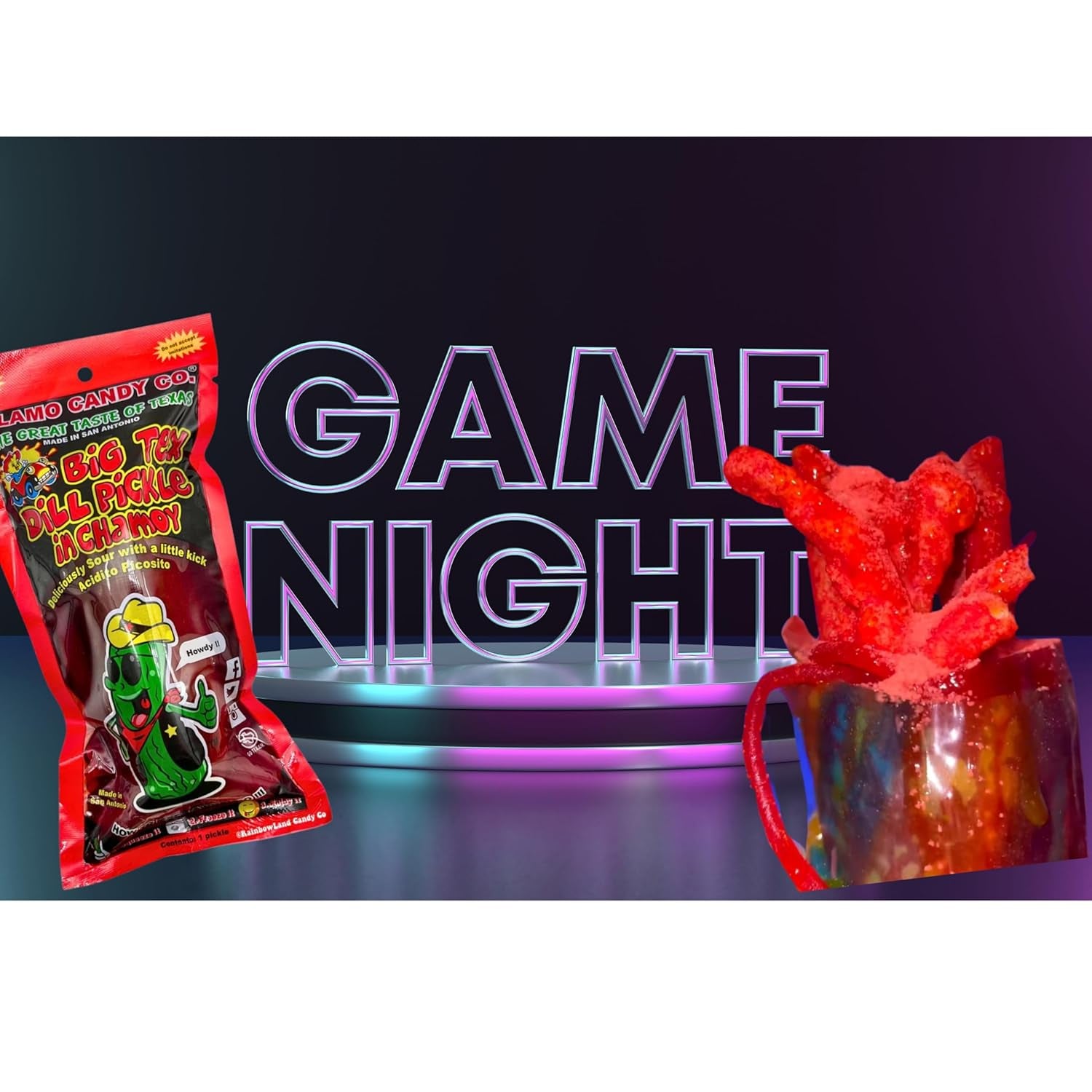 Tiktok Chamoy Pickle Kit with Fruit-Roll-Up & Chips, Includes Lucas Gusano, Skwinkles Salsagheti & More by  (Big Tex Chamoy Pickle)