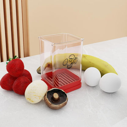Fruit Slicer Cup, Speed Cutter for Strawberry Banana Grape Egg, Stainless Steel Vegetable Cutting Kitchen Gadget, Kitchen Portable Slicing Tool (1 Pcs)