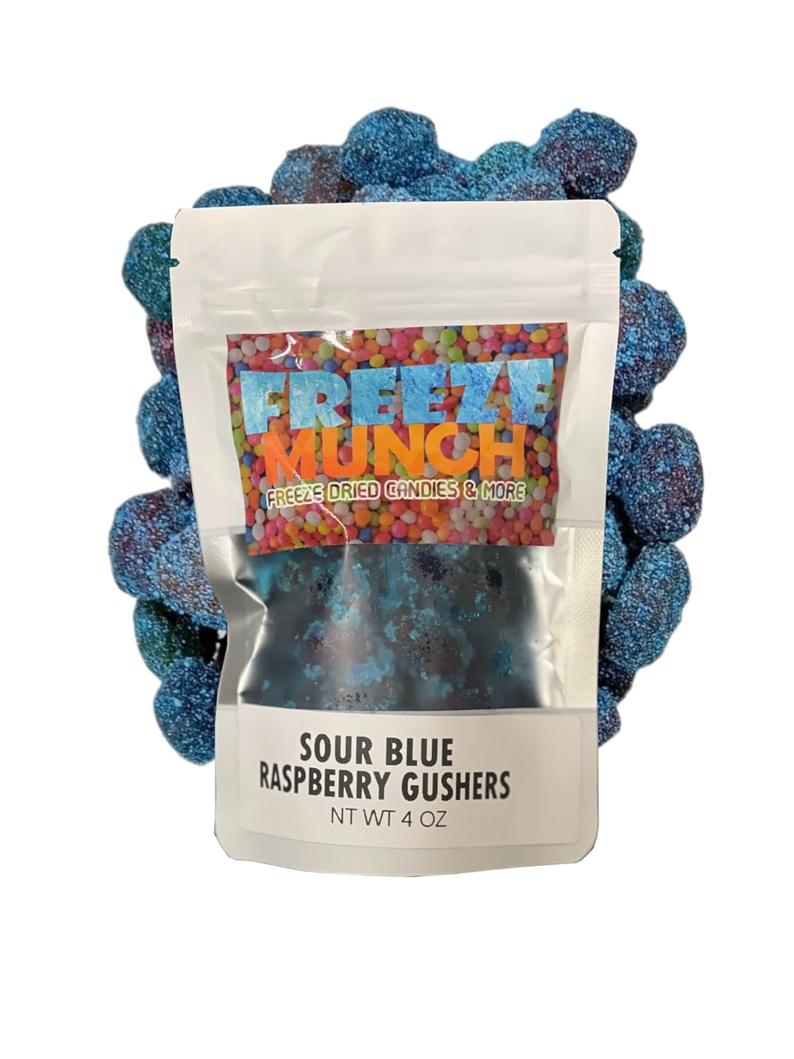 Sour Gushers, Super Sour Viral Gushers, Irresistable Extra Sour Gummy Candy, Blue Raspberry Flavor, Wild Cherry Flavor, Tiktok Viral Candy Sweet & Sour [Choose the Flavor & Size] (8 Oz, Sour Blue Raspberry)