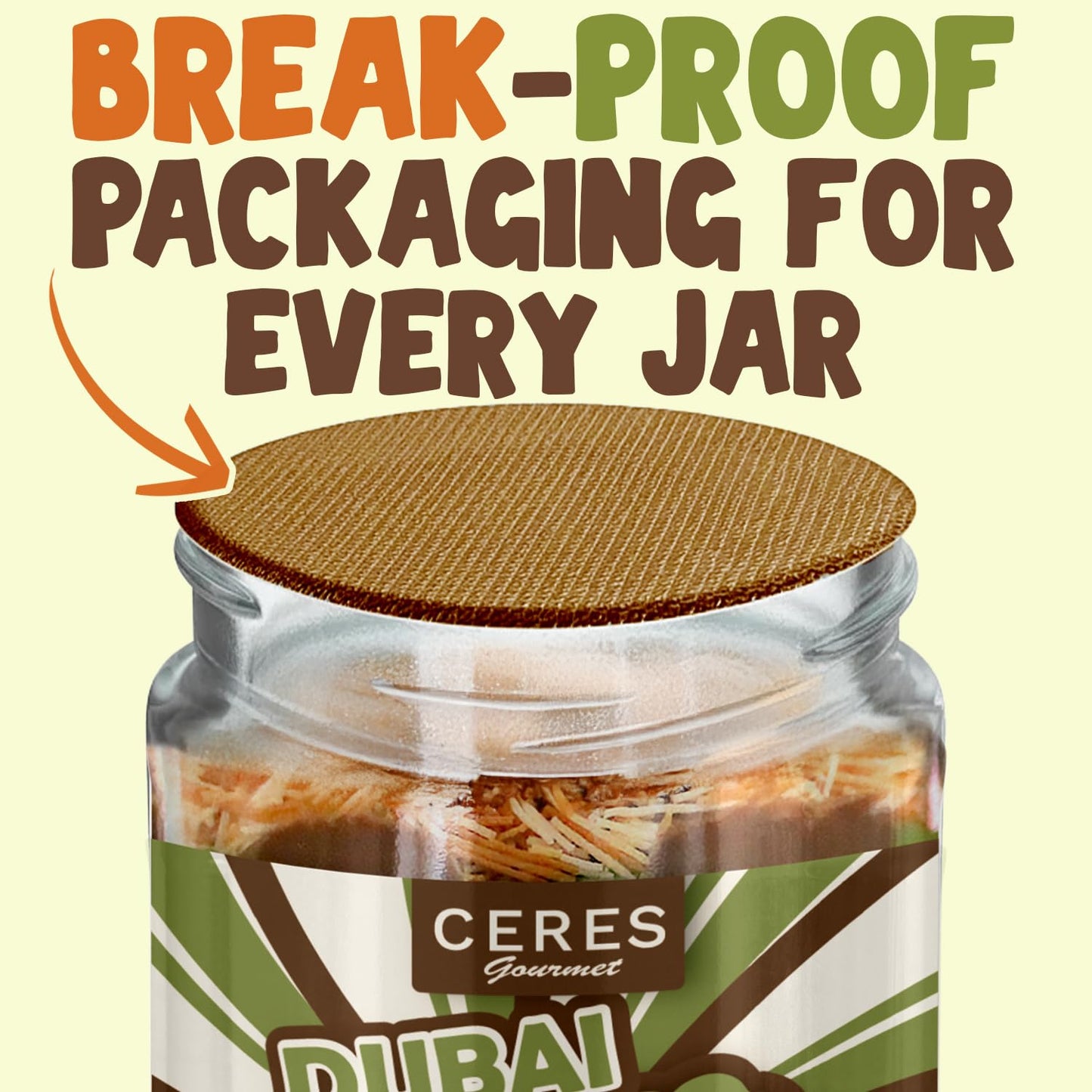 Dubai Spreadable Chocolate– Premium Chocolate Pistachio Spread with Roasted Phyllo, Gourmet Breakfast Chocolate
