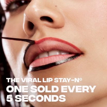 Lip Liner STAY-N Peel off Lip Stain — Long Lasting Matte Lip Tattoo Transfer Proof Lipstain Infused with Hyaluronic Acid & Vitamin E for All Skin Types — Vegan & Cruelty-Free, P-Inked