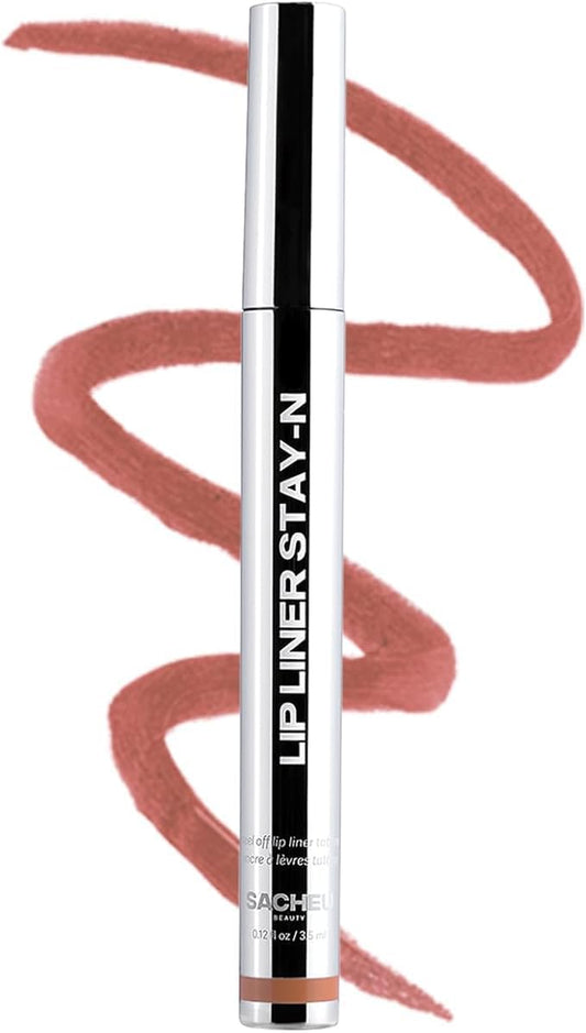 Lip Liner STAY-N Peel off Lip Stain — Long Lasting Matte Lip Tattoo Transfer Proof Lipstain Infused with Hyaluronic Acid & Vitamin E for All Skin Types — Vegan & Cruelty-Free, P-Inked