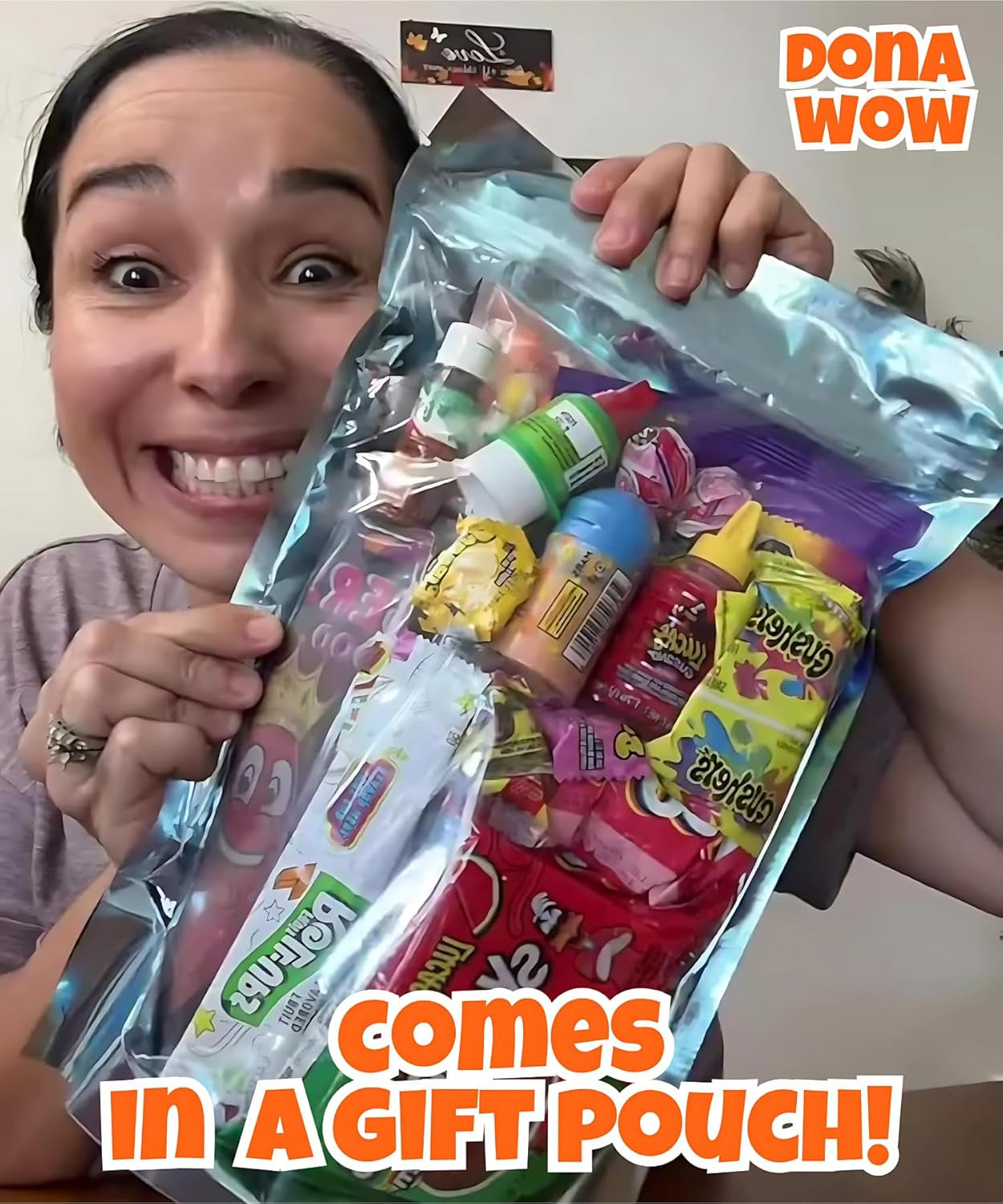 Blue Raspberry Pickle Kit with Takis-Mexican Candy (Dulces Mexicano) Gift Pouch with Takis, Fruit Roll Up, Gushers, Lucas Gusano Chamoy Sauce and More-Tiktok Trend Items by